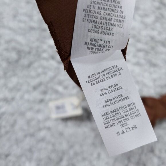 Aerie Smoothez Mesh Unlined Balconette Bra Brown Nude Size 34B Underwire - Picture 6 of 6